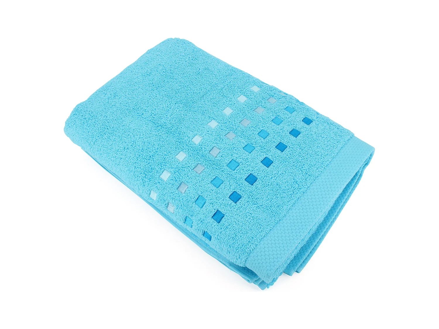 Drap de bain 100x150 cm coton 550 g/m2 PURE PRIMAVERA Bleu Océan