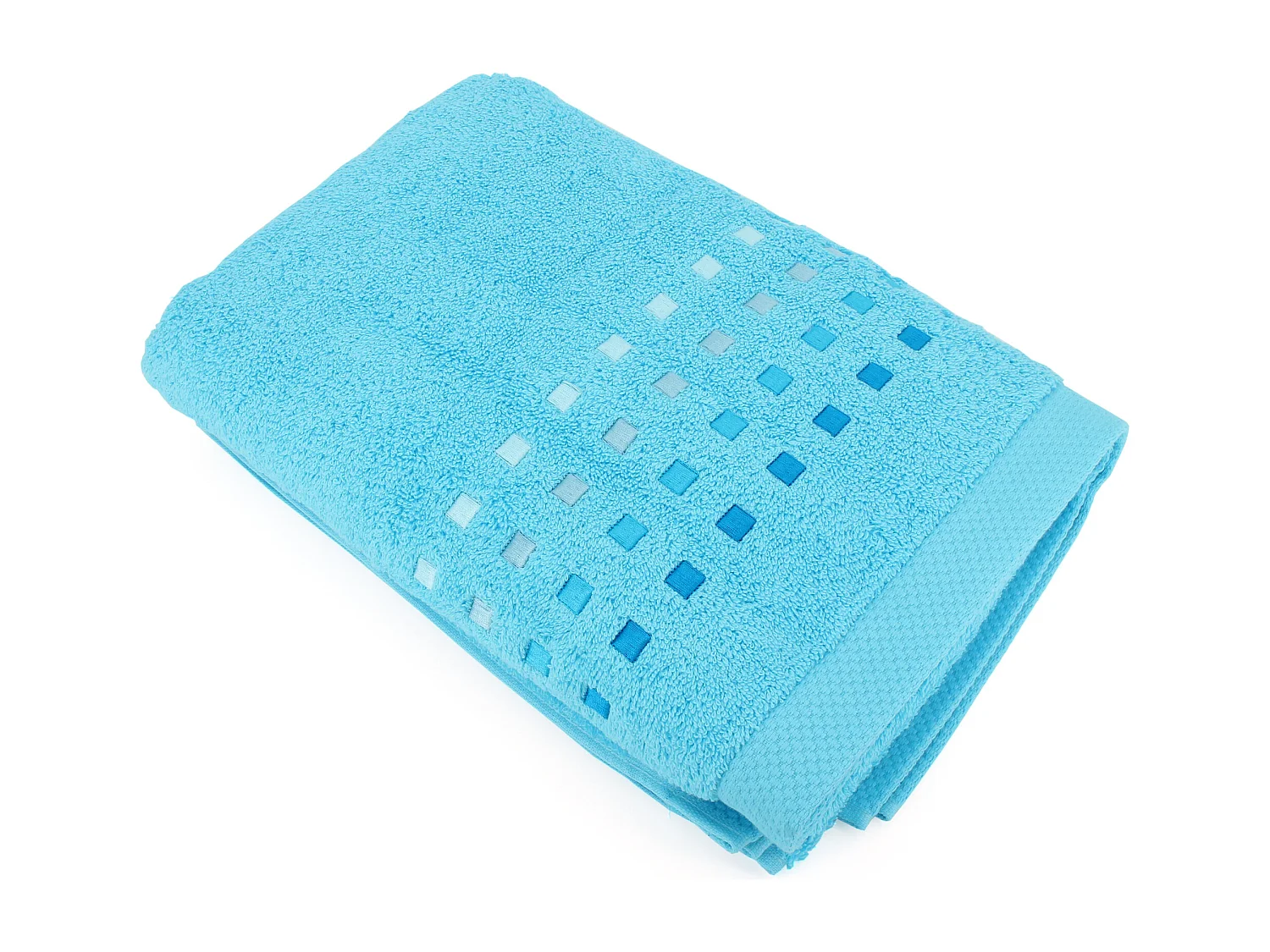 Drap de bain 100x150 cm coton 550 g/m2 PURE PRIMAVERA Bleu Océan