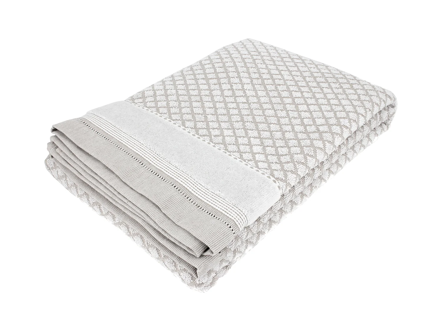 Drap de bain 100x150 cm LINEN blanc