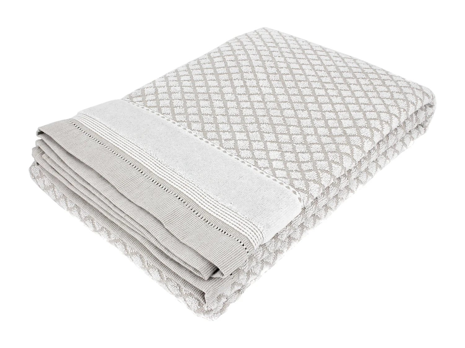 Drap de bain 100x150 cm LINEN blanc