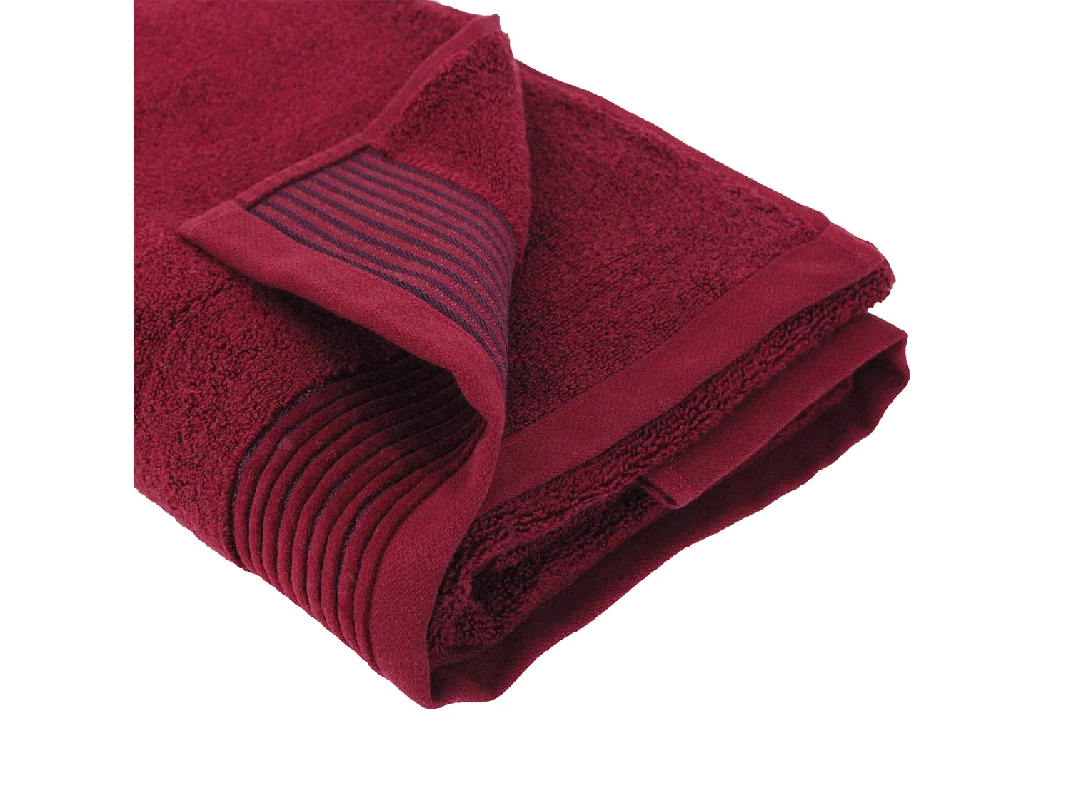 Drap de bain 100x150 cm JULIET Rouge bordeaux 520 g/m2