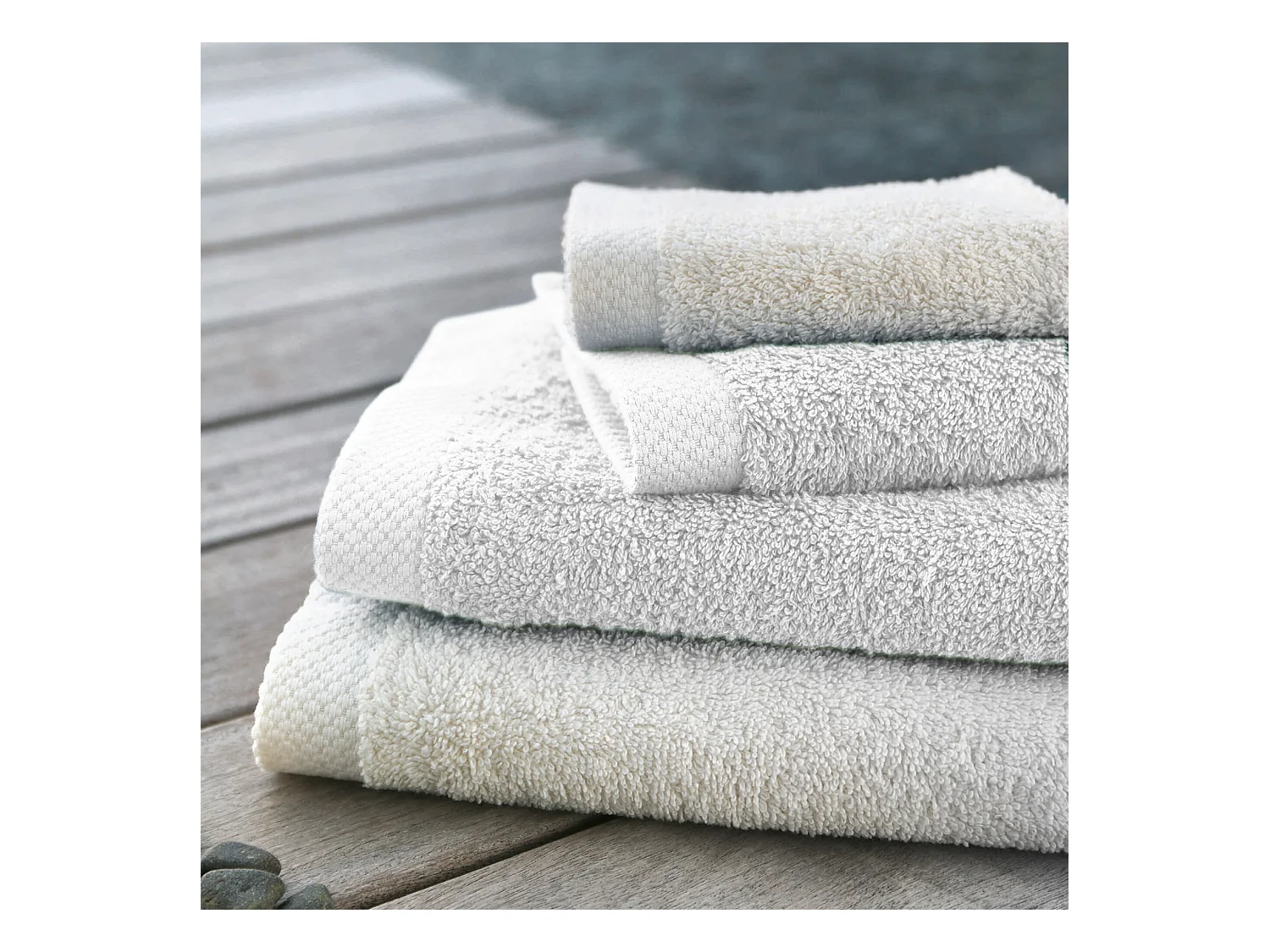 Drap de bain 100x150 cm PURE Blanc 550 g/m2