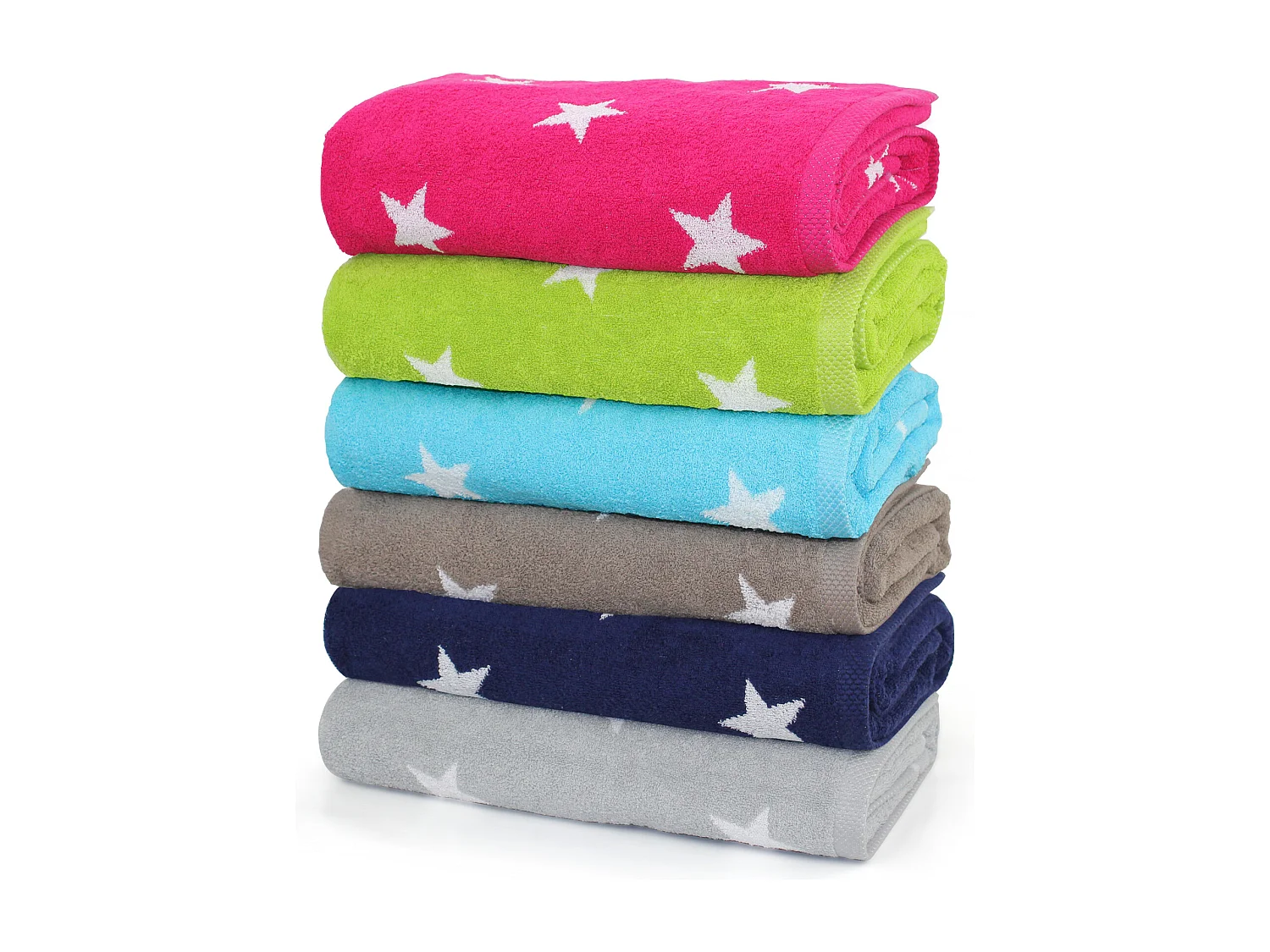 Drap de bain 85x200 cm coton 480 g/m2 STARS Marron