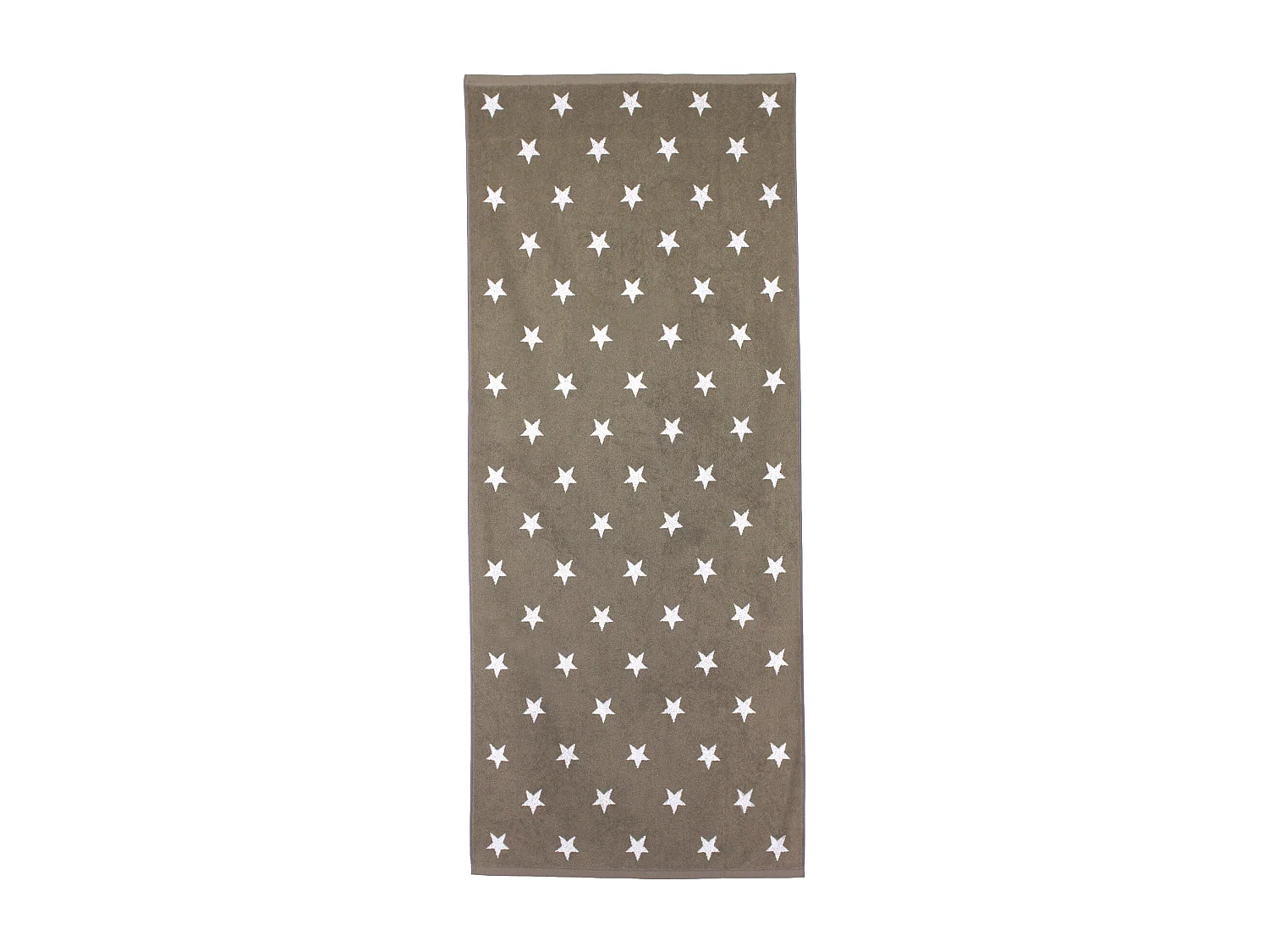Drap de bain 85x200 cm coton 480 g/m2 STARS Marron