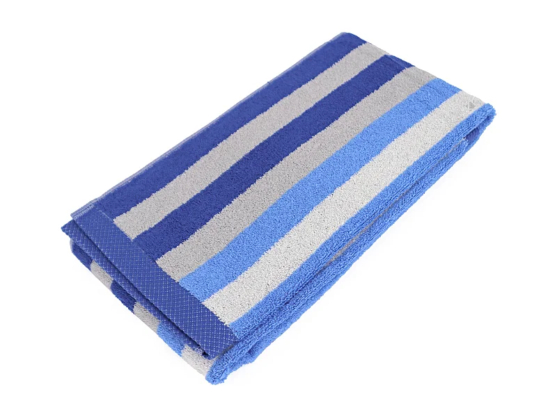 Drap de douche 70x140 cm PURE STRIPES bleu mer