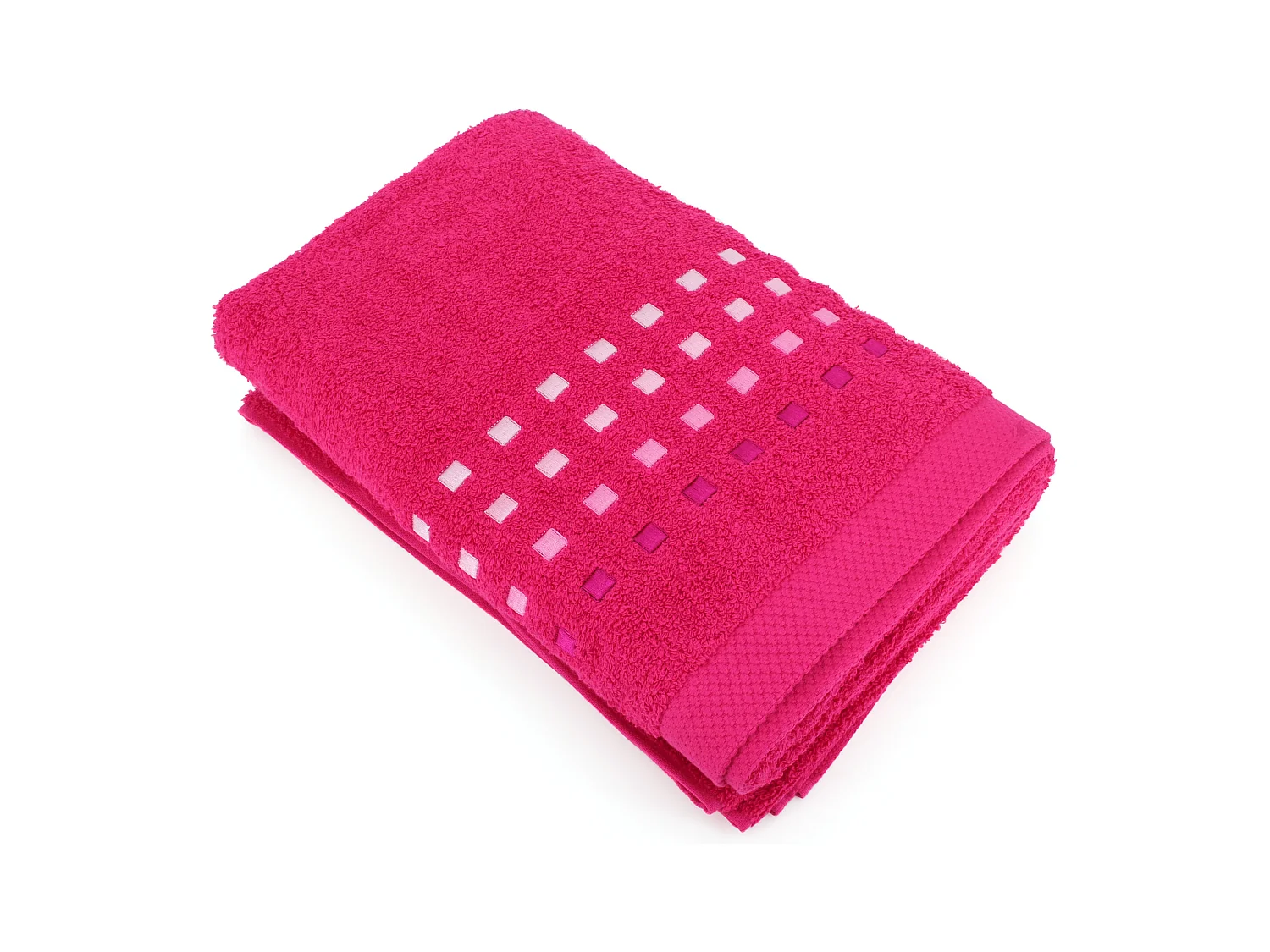 Drap de bain 100x150 cm coton 550 g/m2 PURE PRIMAVERA Rose Fuchsia