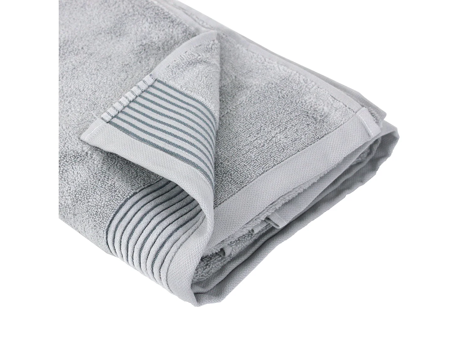 Drap de bain 100x150 cm JULIET Gris Argent 520 g/m2