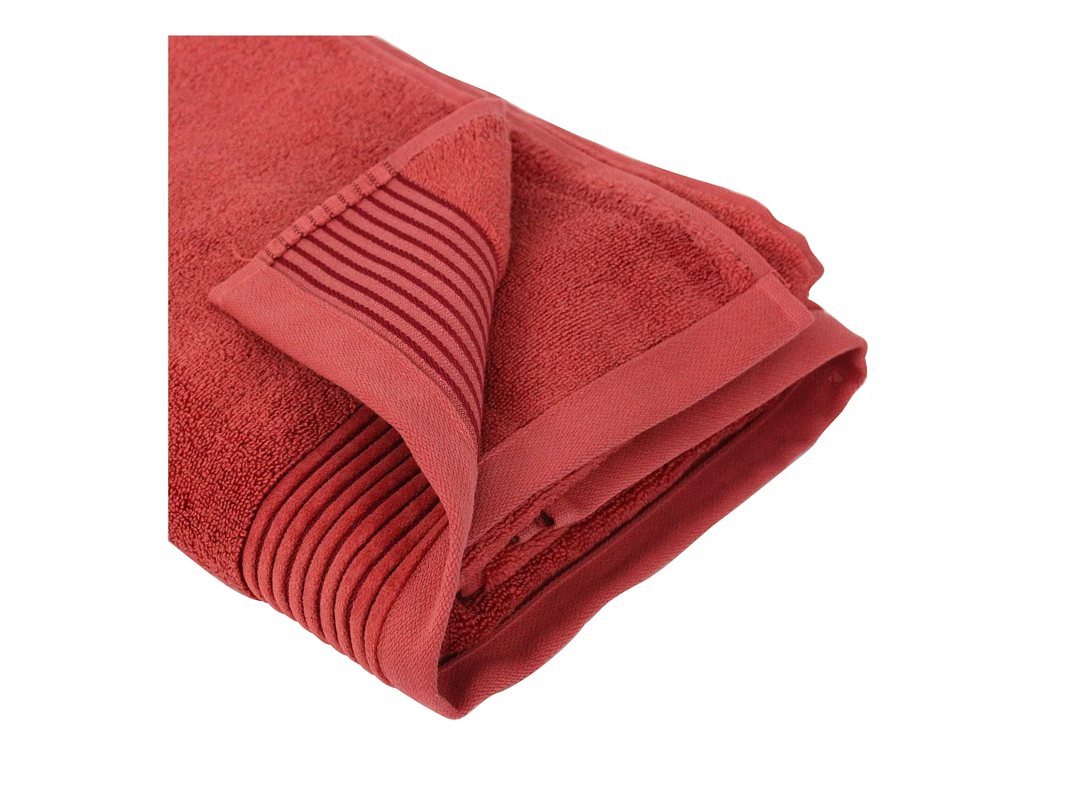Drap de bain 100x150 cm JULIET Rouge Terracota 520 g/m2
