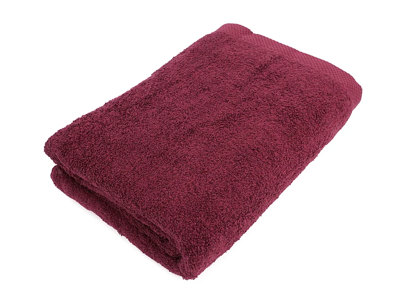 Drap de bain 100x150 cm PURE Bordeaux 550 g/m2