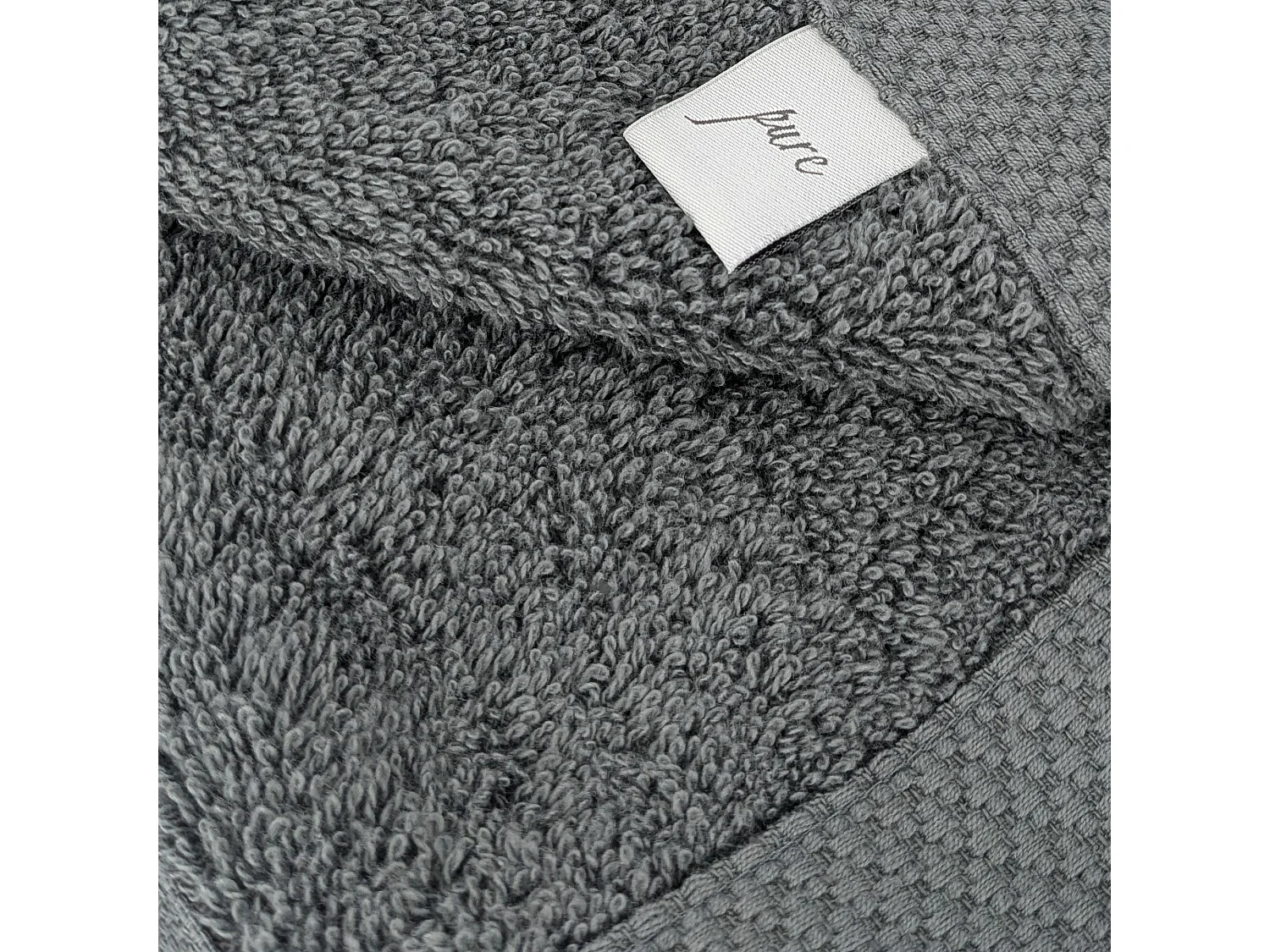 Drap de bain 100x150 cm PURE Anthracite 550 g/m2