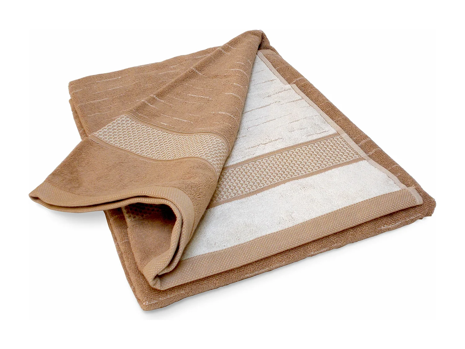 Drap de bain 90x200 cm FICUS Marron 500 g/m2 pur coton biologique