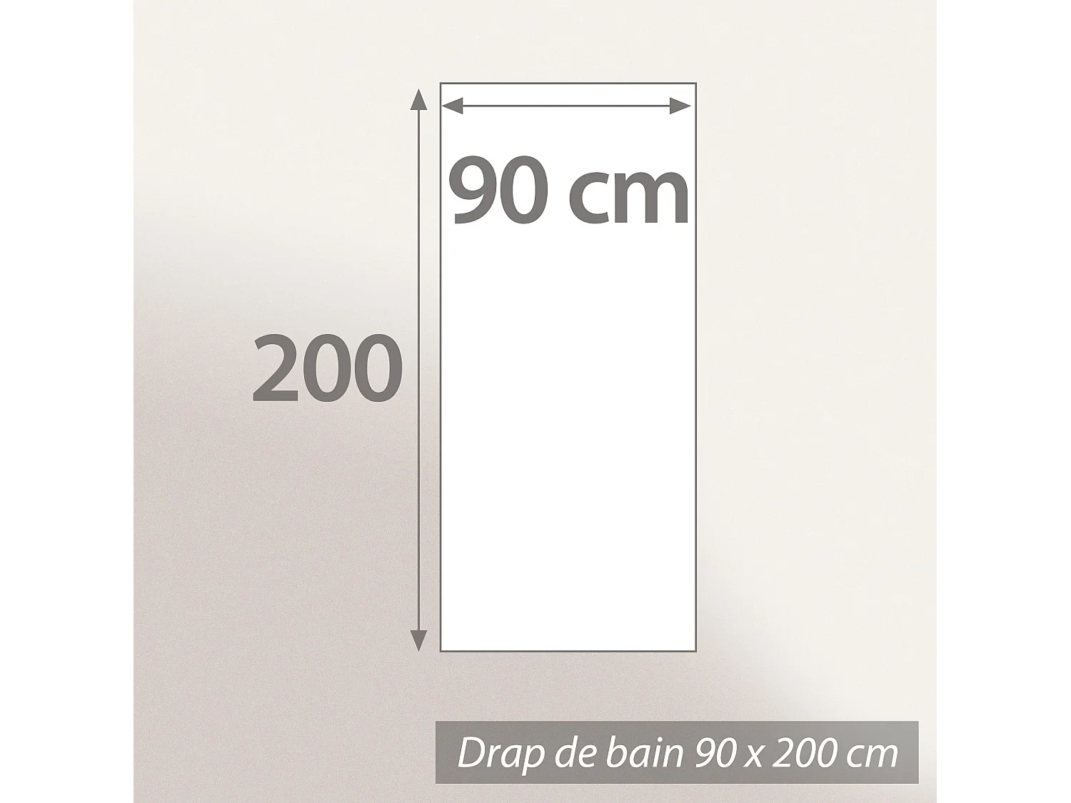 Drap de bain 90x200 cm FICUS Marron 500 g/m2 pur coton biologique