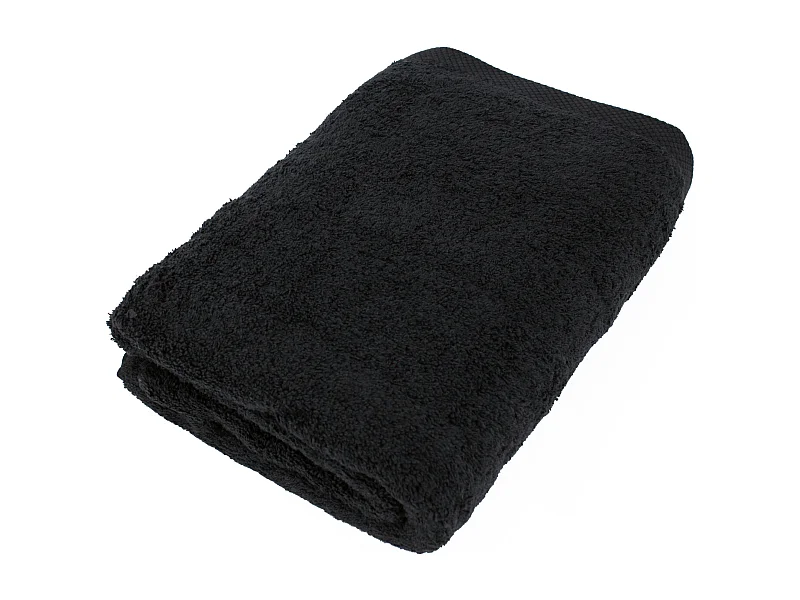 Drap de bain 100x150 cm PURE Noir 550 g/m2