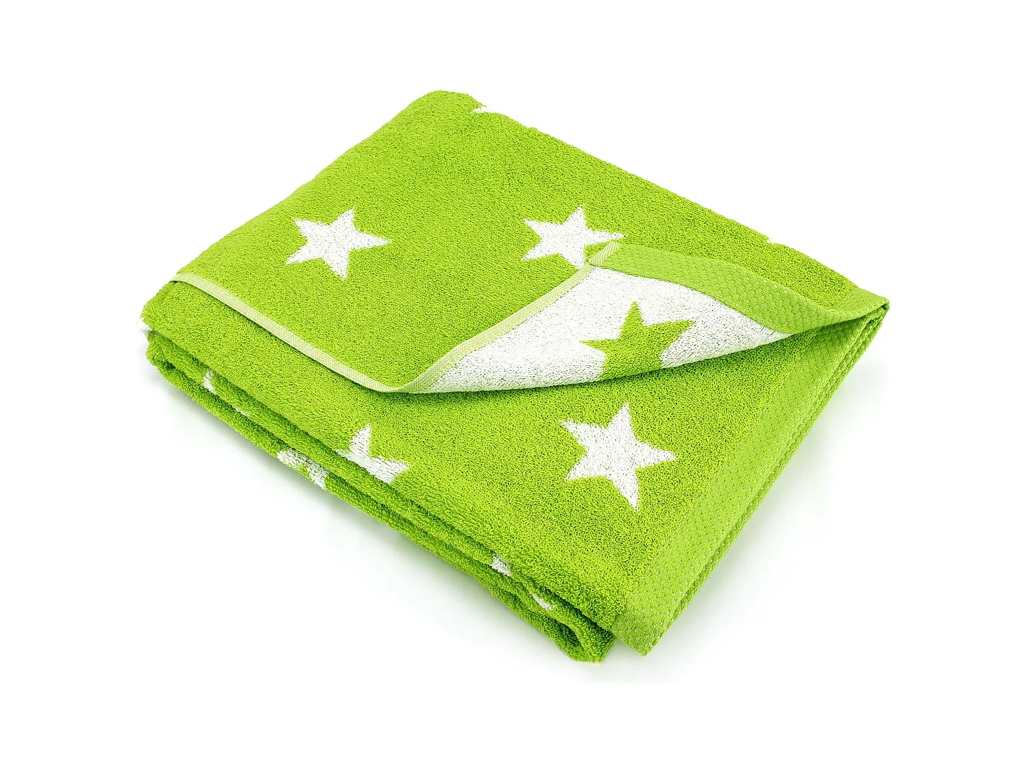 Drap de bain 100x150 cm coton 480 g/m2 STARS Vert