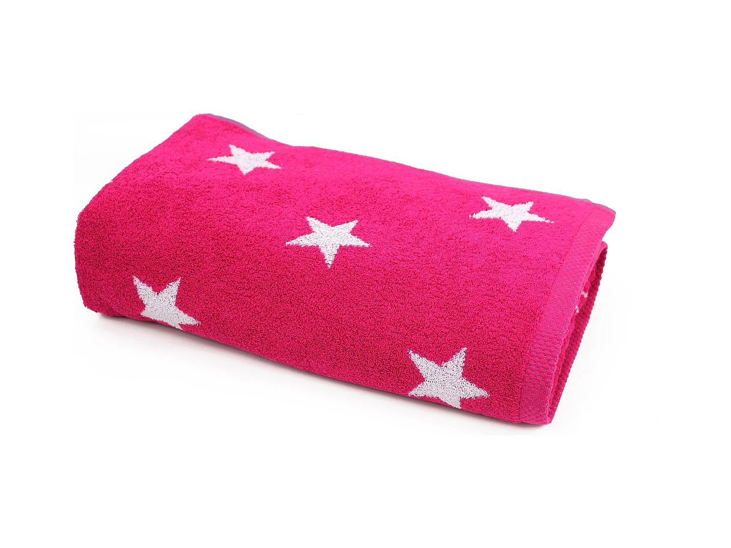 Drap de bain 85x200 cm coton 480 g/m2 STARS Rose