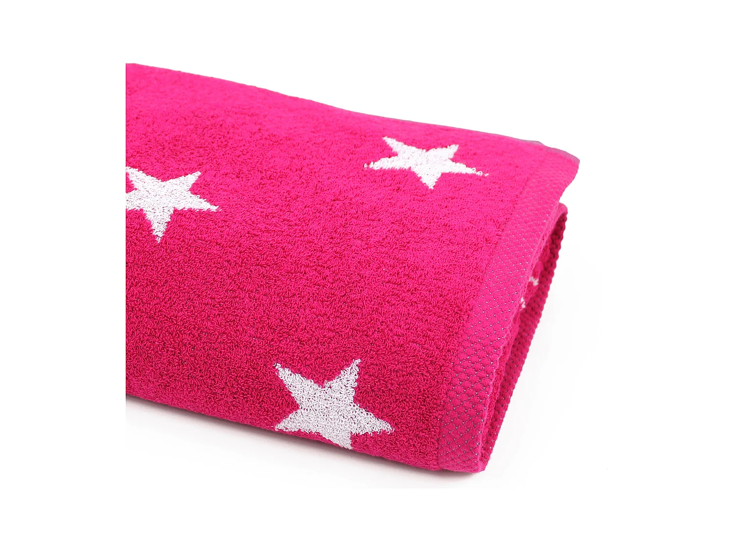 Drap de bain 85x200 cm coton 480 g/m2 STARS Rose