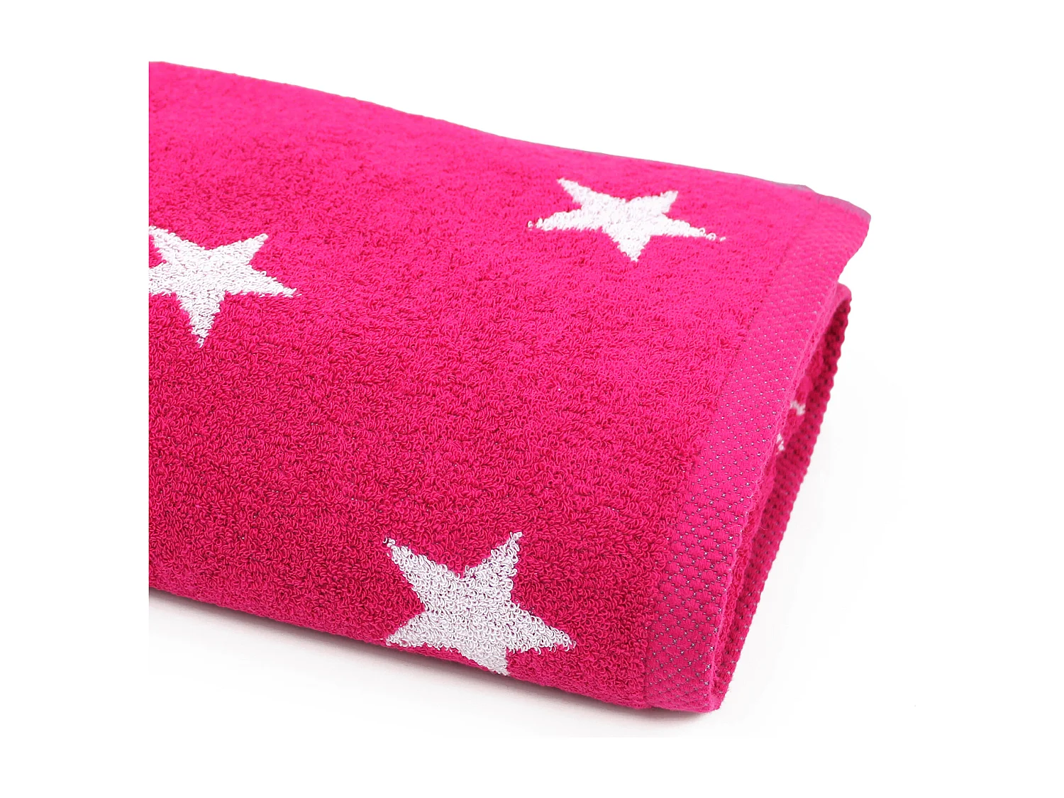 Drap de bain 85x200 cm coton 480 g/m2 STARS Rose