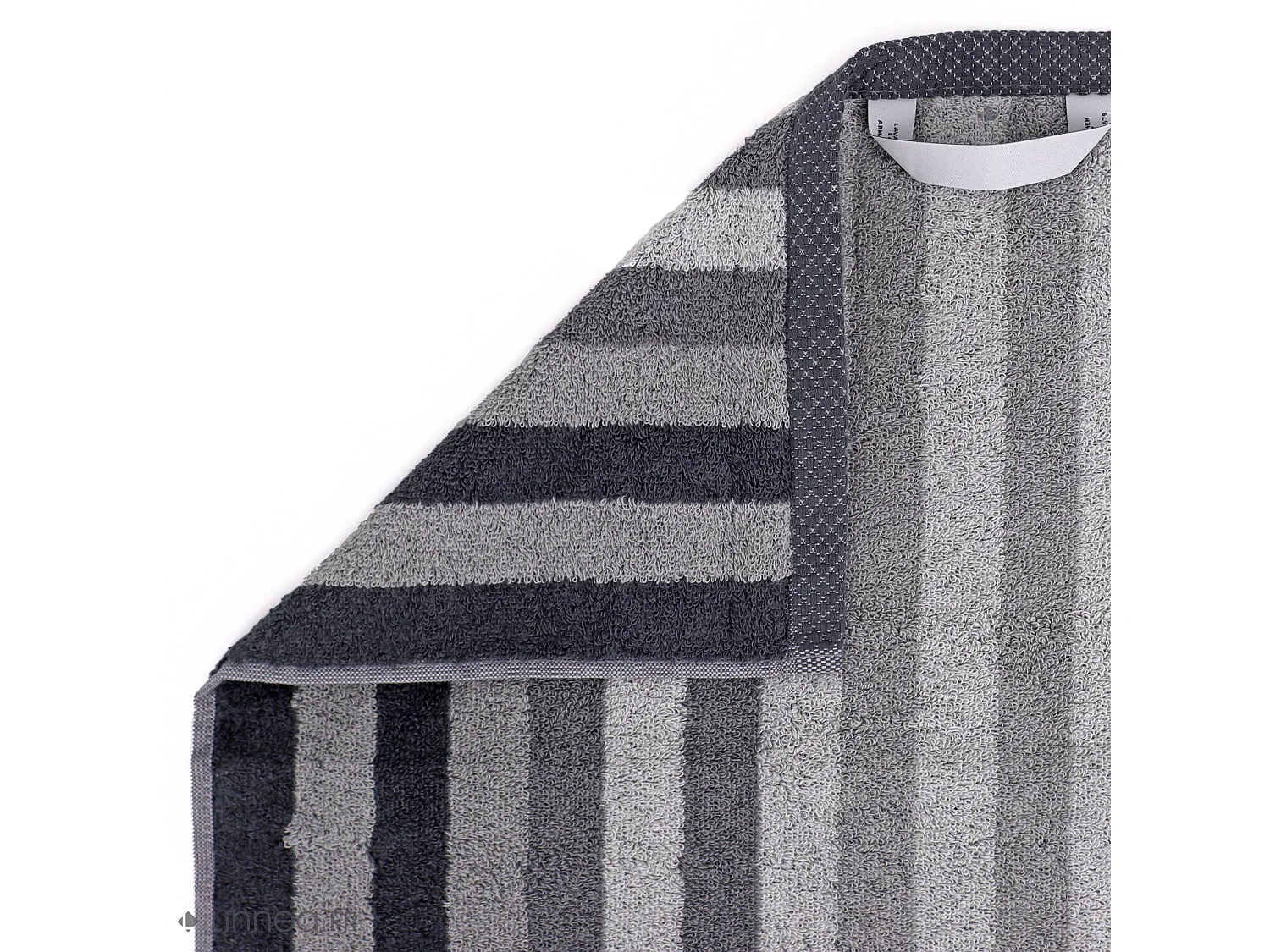 Drap de bain 100x150 cm PURE STRIPES anthracite