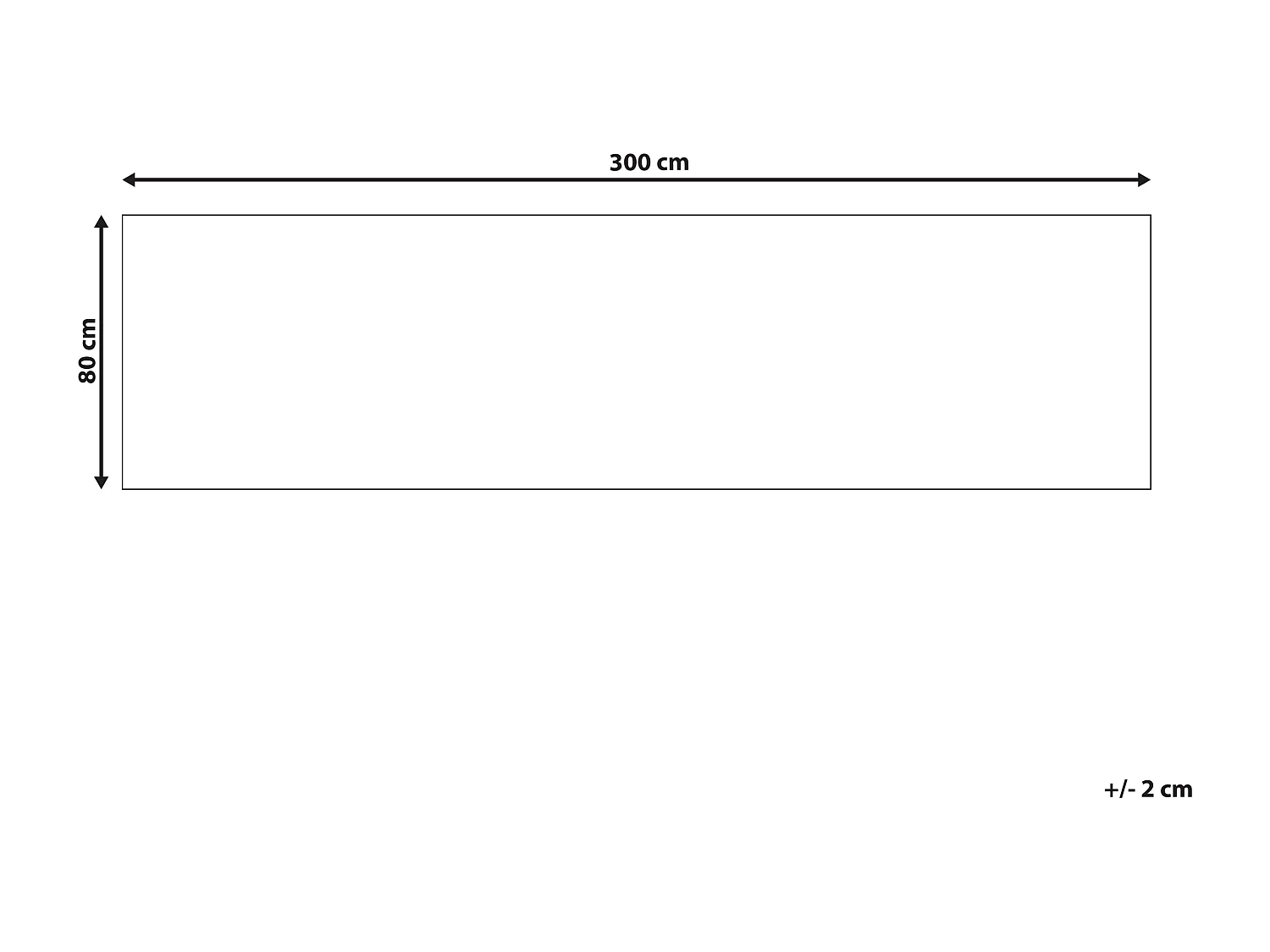 Alfombra azul/beige 80 x 300 cm PARVAKADLI