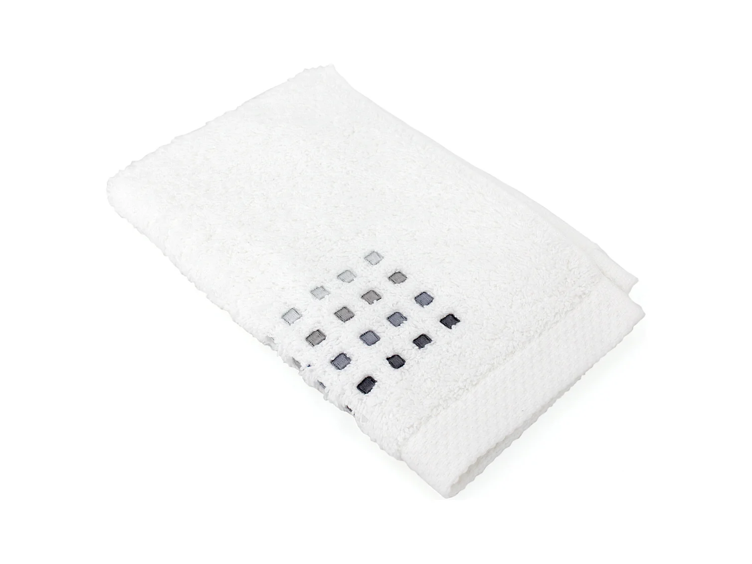 Serviette invité 33x50 cm PURE SQUARES Blanc 550 g/m2