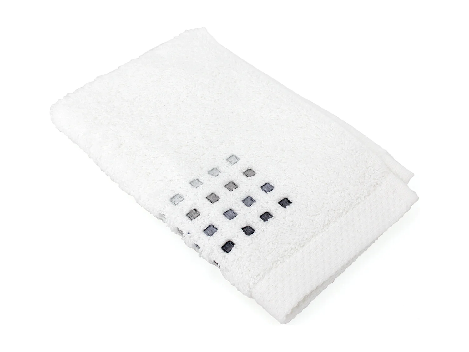 Serviette invité 33x50 cm PURE SQUARES Blanc 550 g/m2