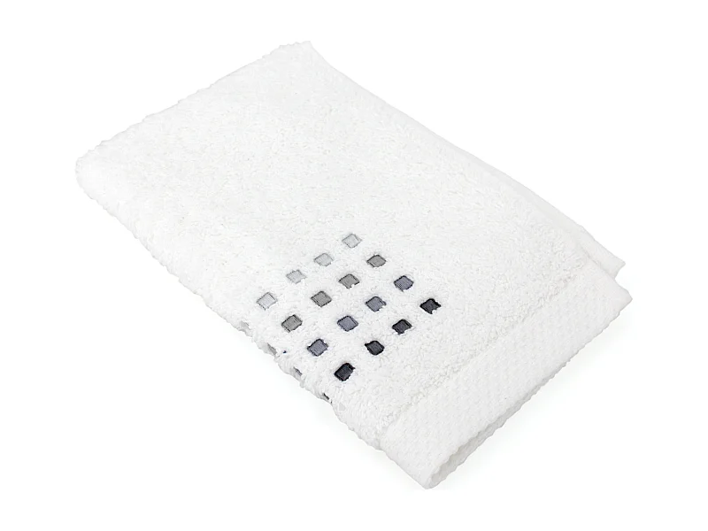 Serviette invité 33x50 cm PURE SQUARES Blanc 550 g/m2