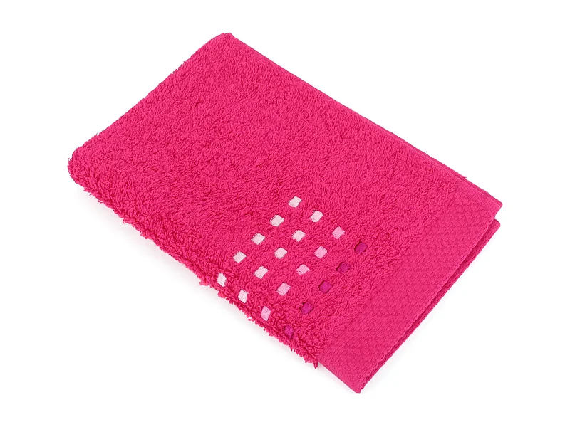 Serviette invité 33x50 cm coton 550 g/m2 PURE PRIMAVERA Rose Fuchsia