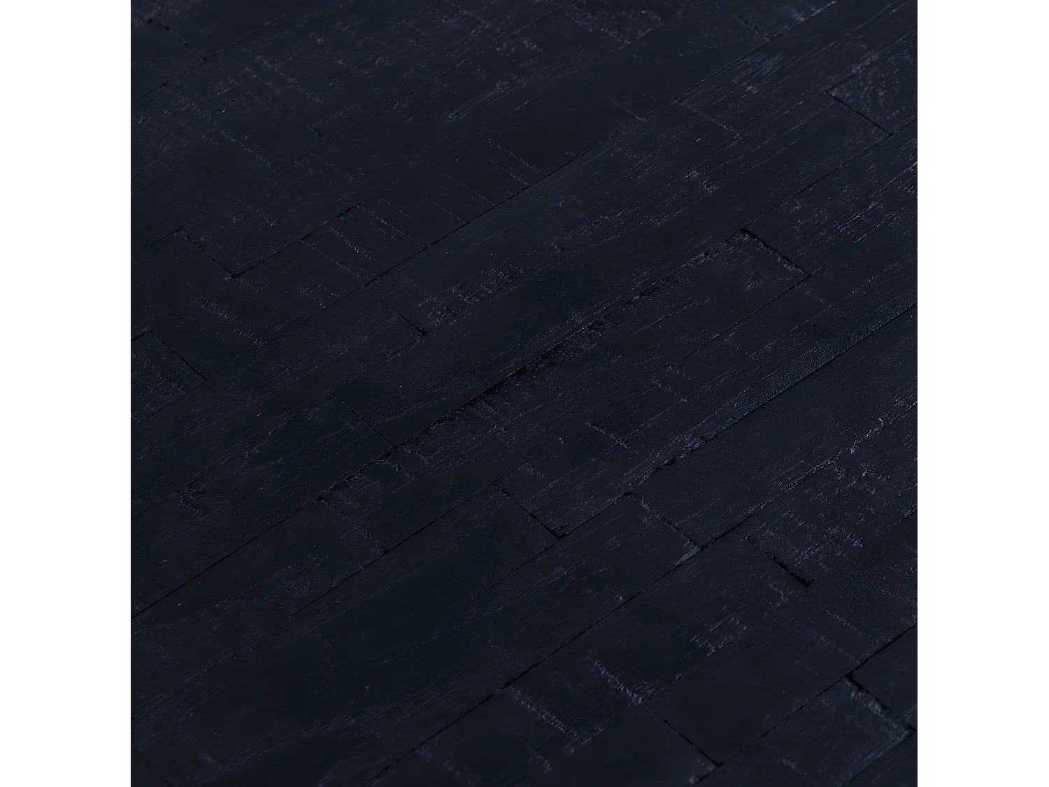 HAVANE - Table repas bois et acier L220 noir