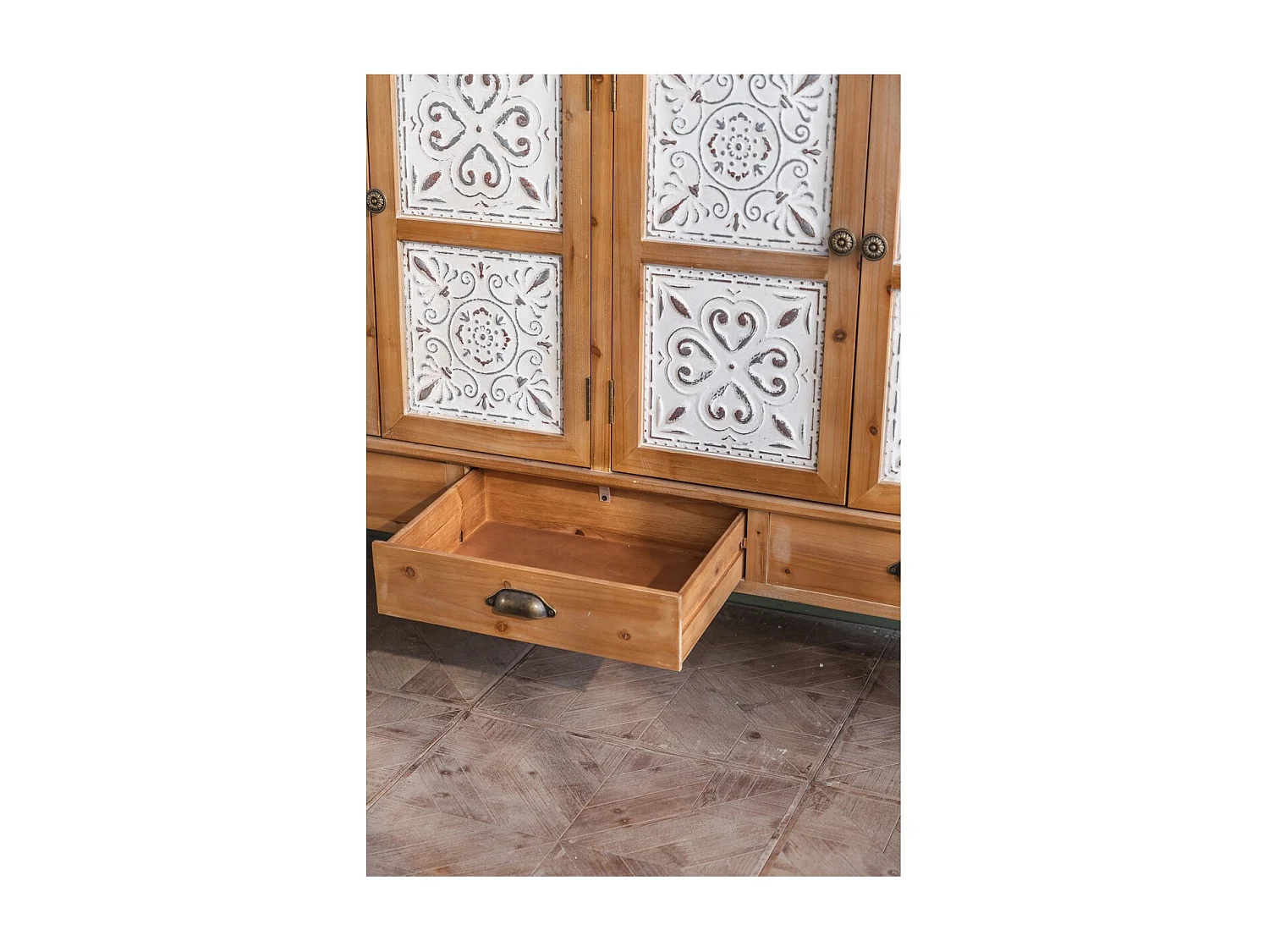 OSCAR - Buffet en sapin naturel patiné OSCAR