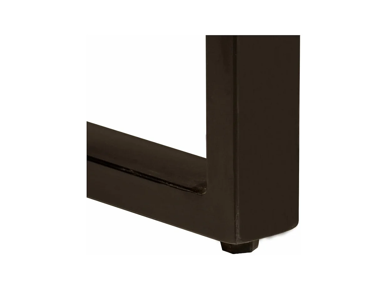 Table de salon salle bois marron 220 x 100 x 75 cm 0902233