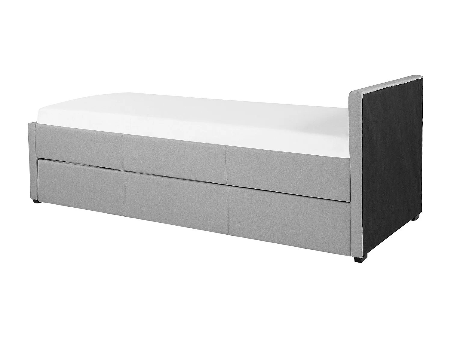 Cama nido Tela MARMANDE 80 x 200 cm Gris claro