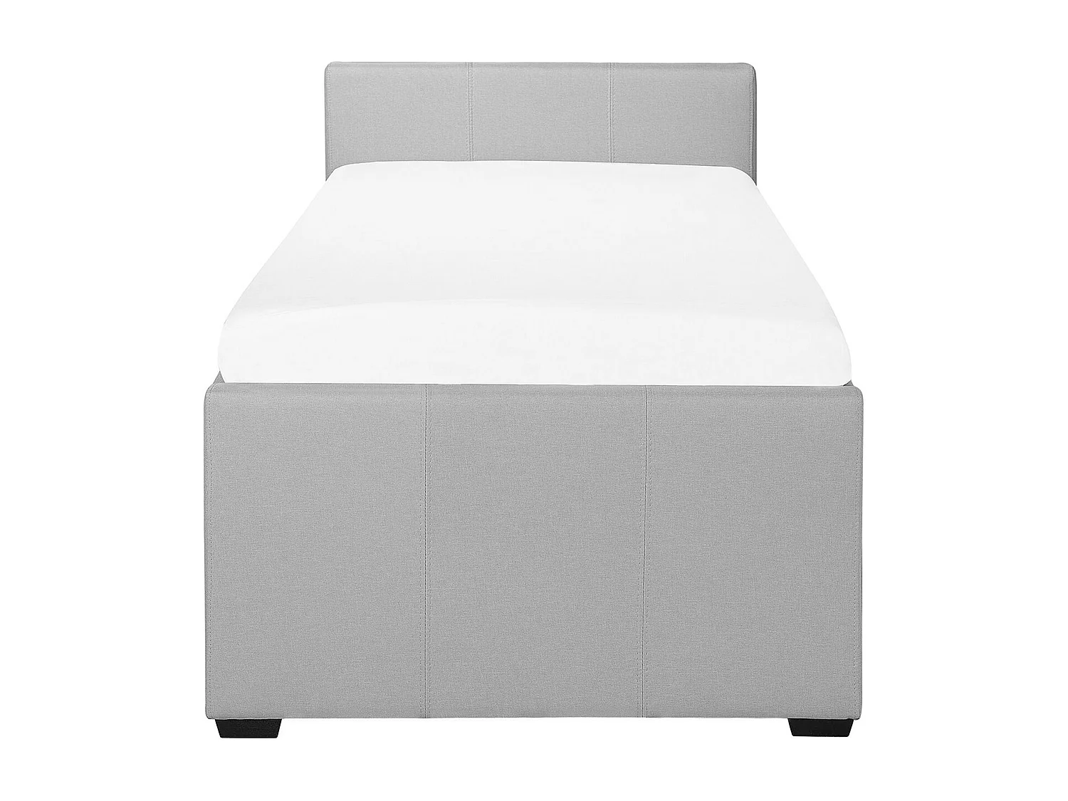 Lit gigogne Tissu MARMANDE 80 x 200 cm Gris clair