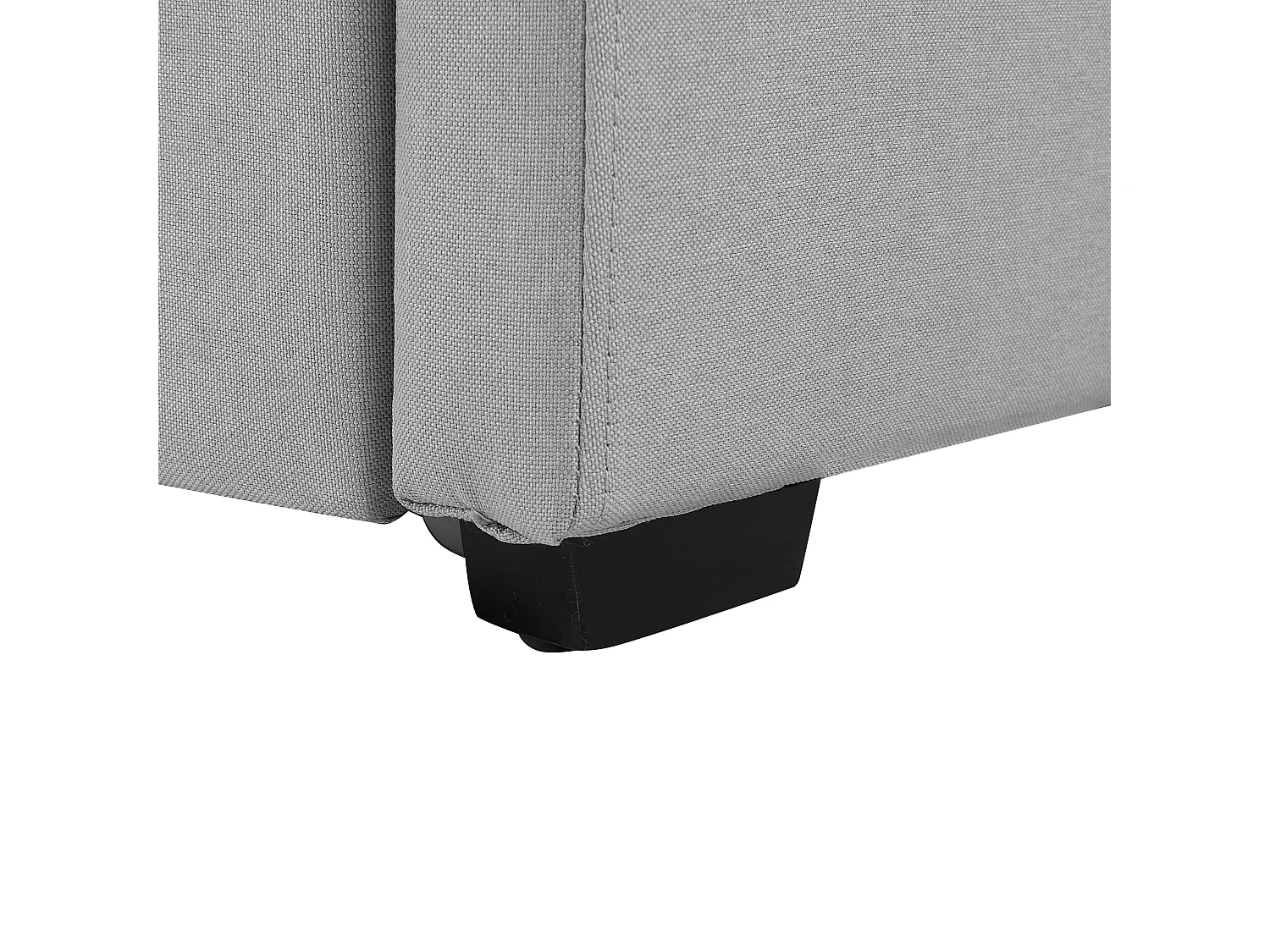 Lit gigogne Tissu MARMANDE 80 x 200 cm Gris clair