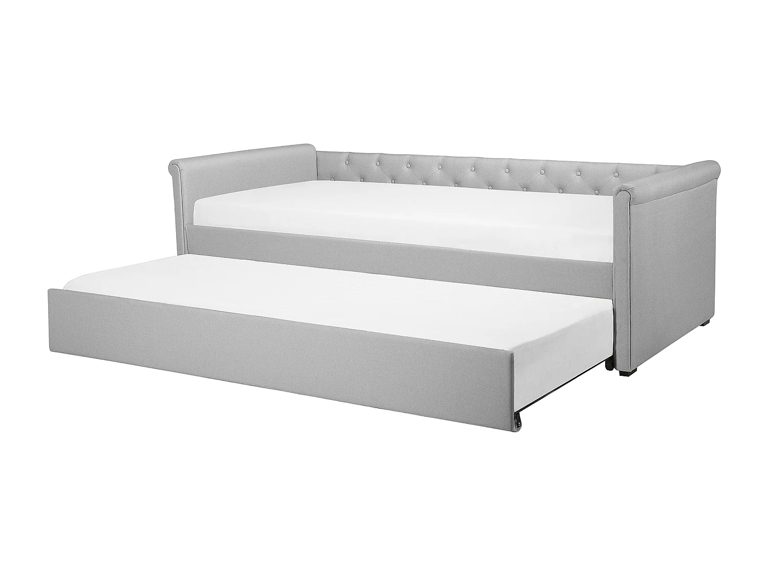 Cama nido Tela LIBOURNE 80 x 200 cm Gris claro