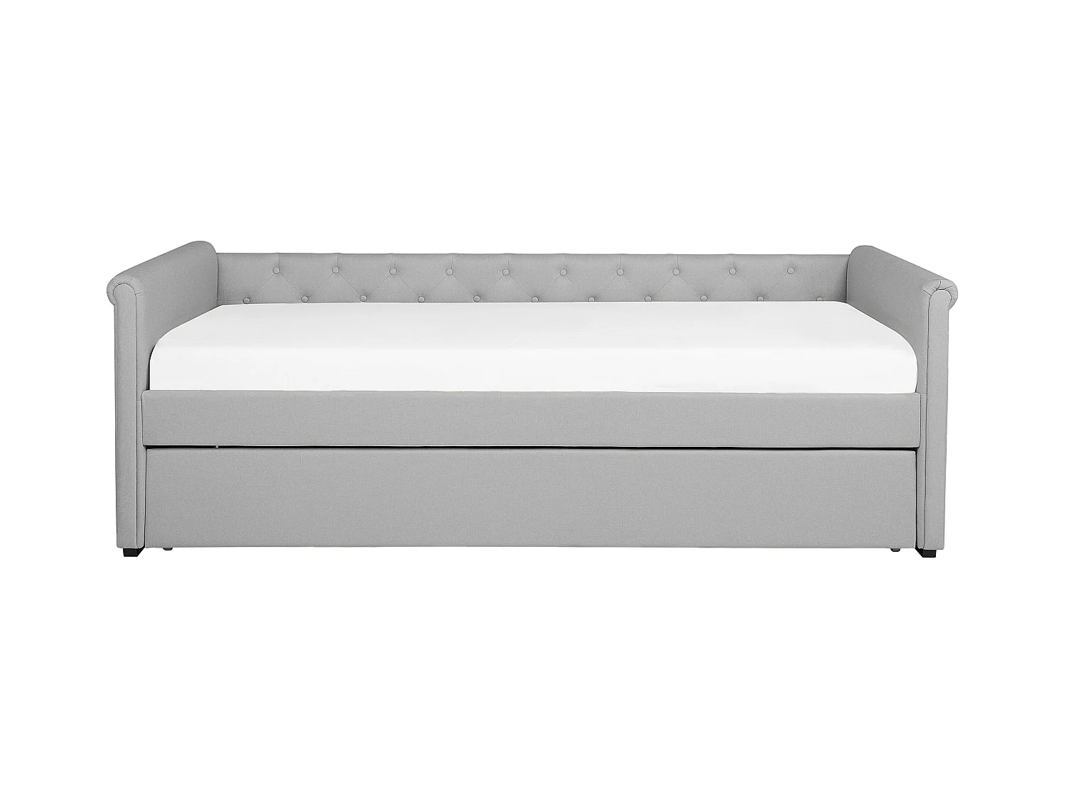 Cama nido Tela LIBOURNE 80 x 200 cm Gris claro