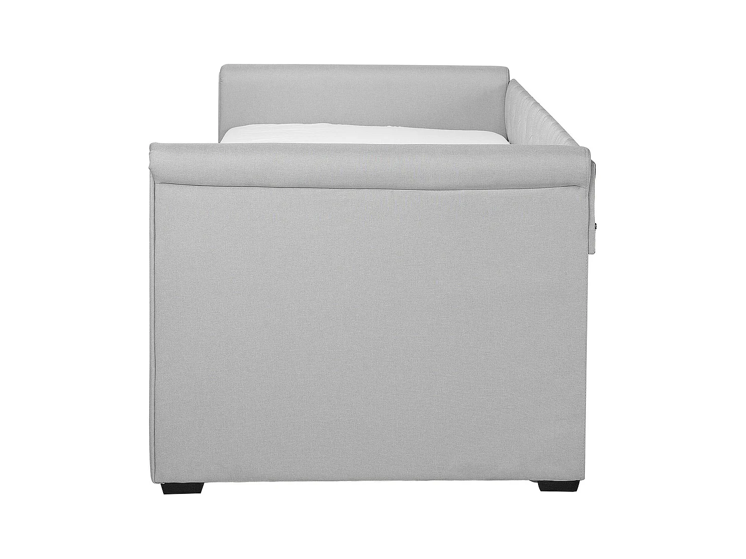 Cama nido Tela LIBOURNE 80 x 200 cm Gris claro