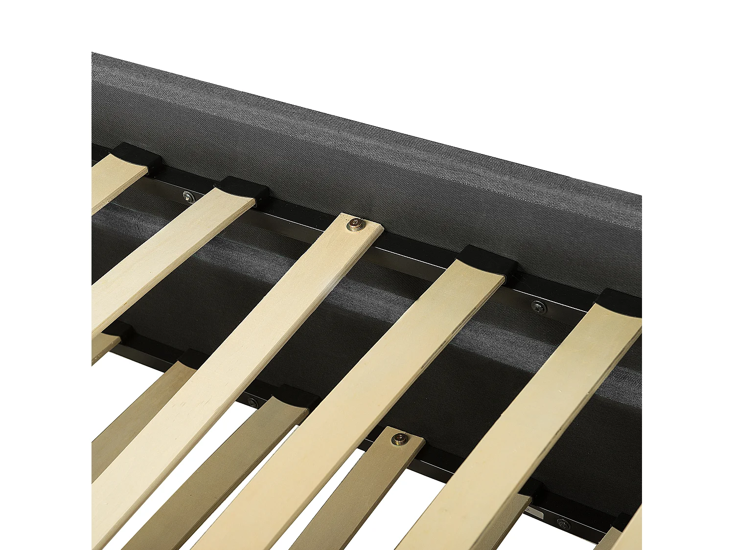 Cama gavetão Tecido MARMANDE 80 x 200 cm Cinzento escuro