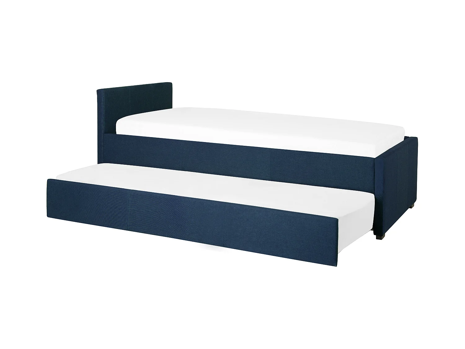 Lit gigogne Tissu MARMANDE 90 x 200 cm Bleu marine