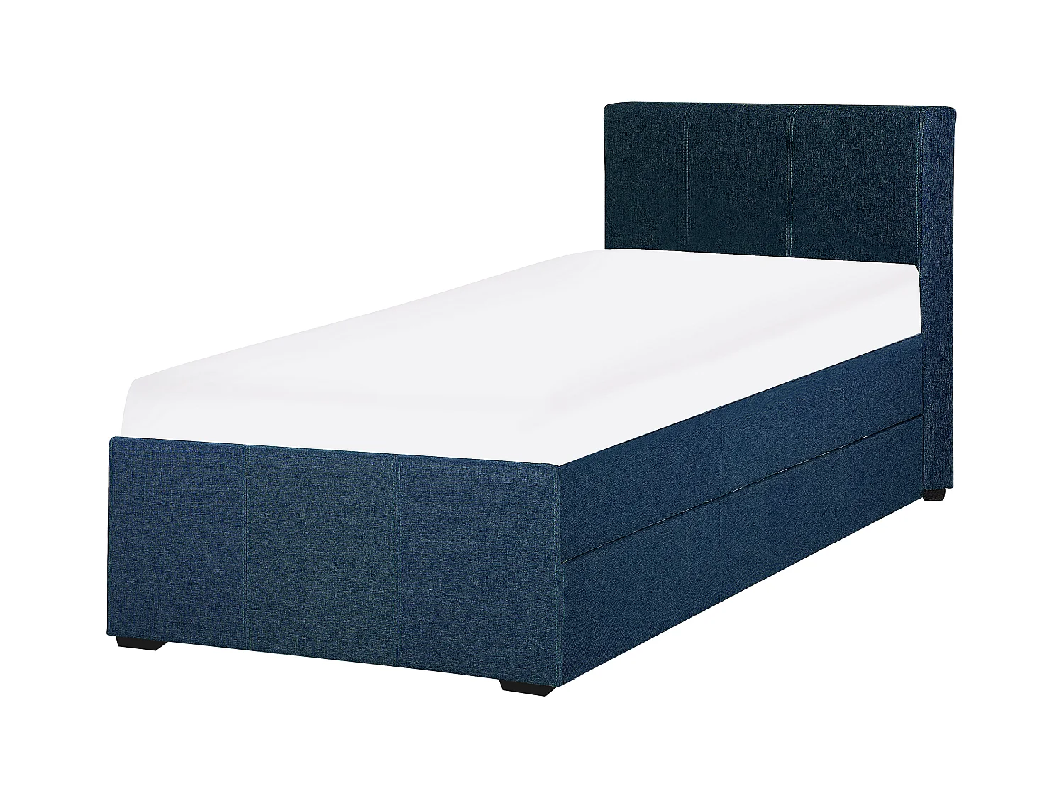 Lit gigogne Tissu MARMANDE 90 x 200 cm Bleu marine