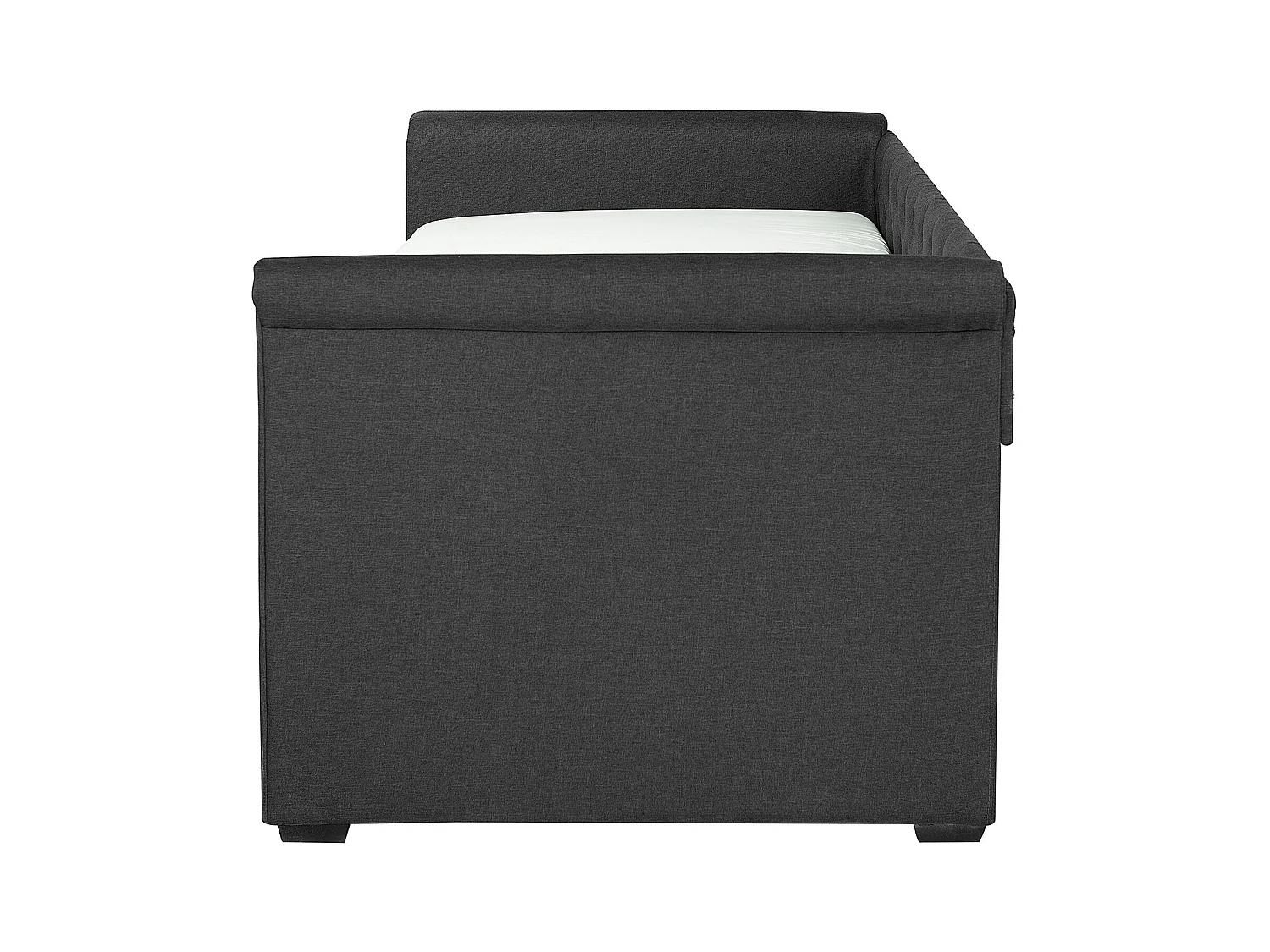 Cama nido Tela LIBOURNE 80 x 200 cm Gris oscuro