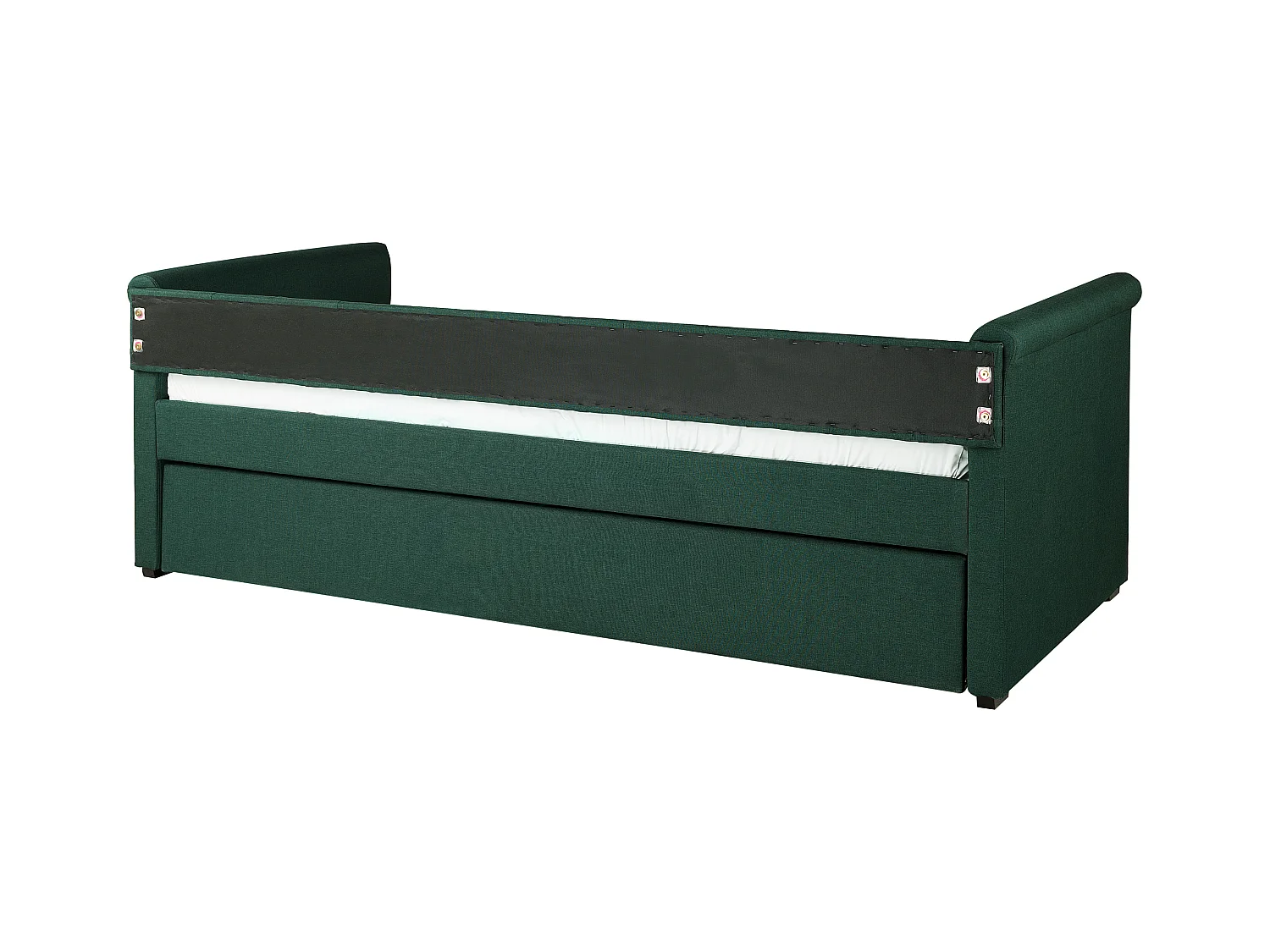 Cama nido Tela LIBOURNE 80 x 200 cm Verde oscuro