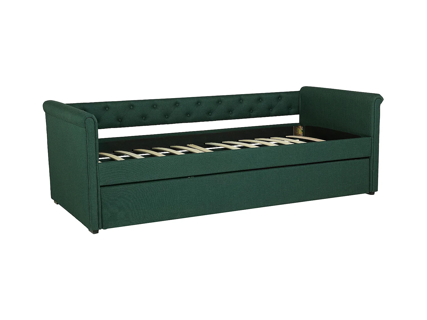 Cama nido Tela LIBOURNE 80 x 200 cm Verde oscuro