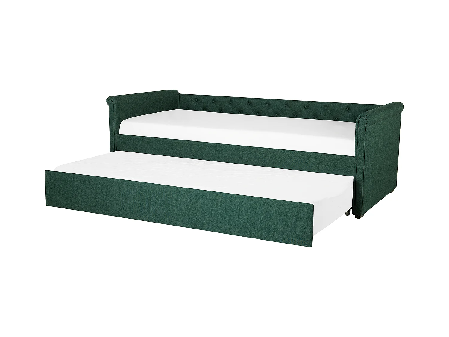 Letto estraibile Tessuto LIBOURNE 80 x 200 cm Verde scuro