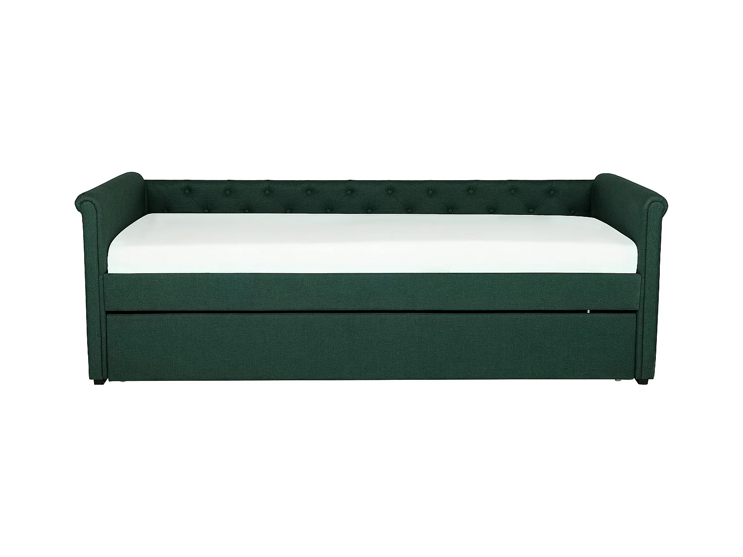 Onderschuifbed Stof LIBOURNE 80 x 200 cm Donkergroen