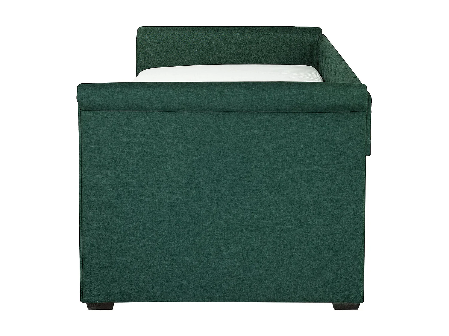 Lit gigogne Tissu LIBOURNE 80 x 200 cm Vert foncé