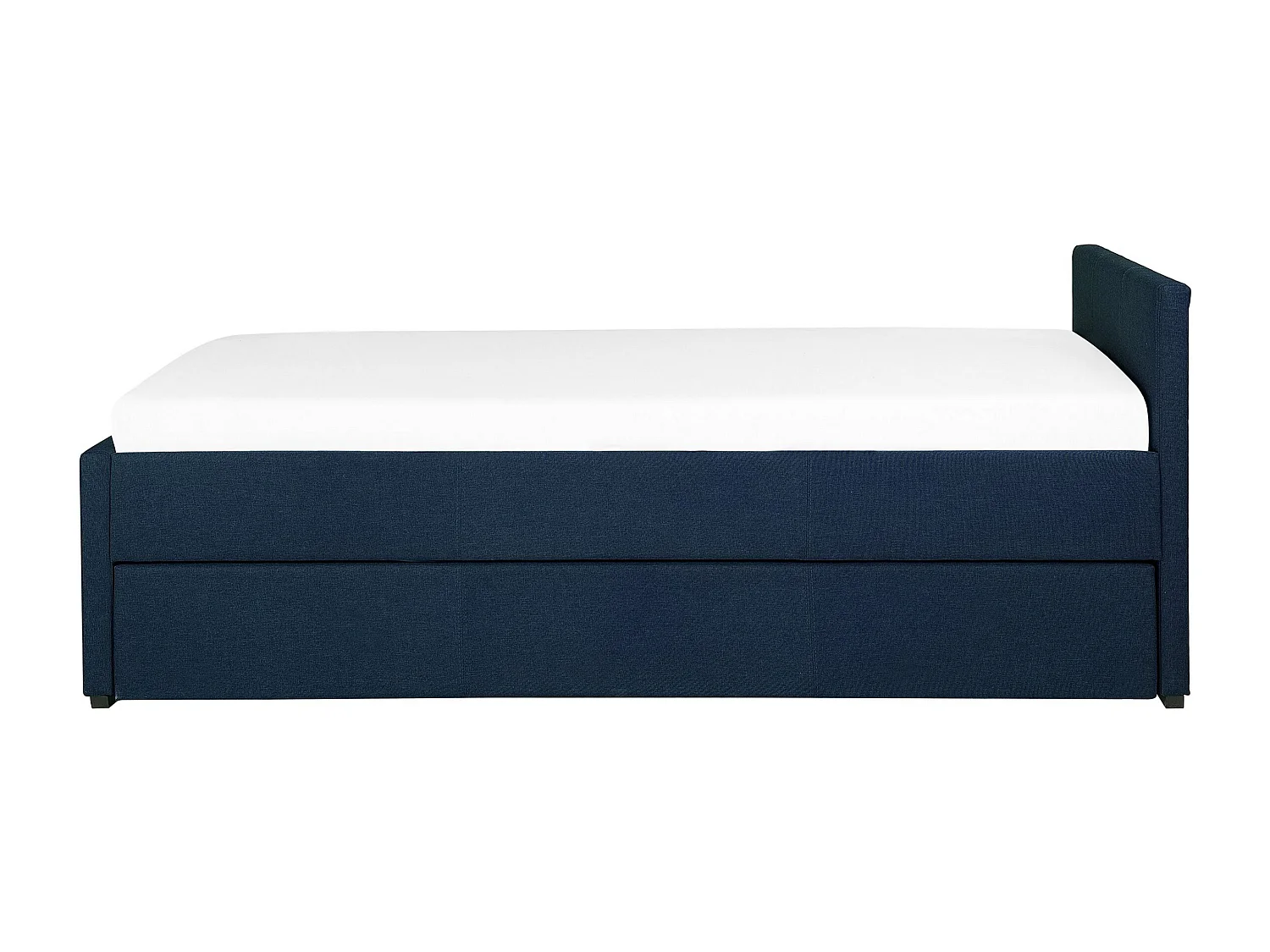 Cama gavetão Tecido MARMANDE 80 x 200 cm Azul marinho