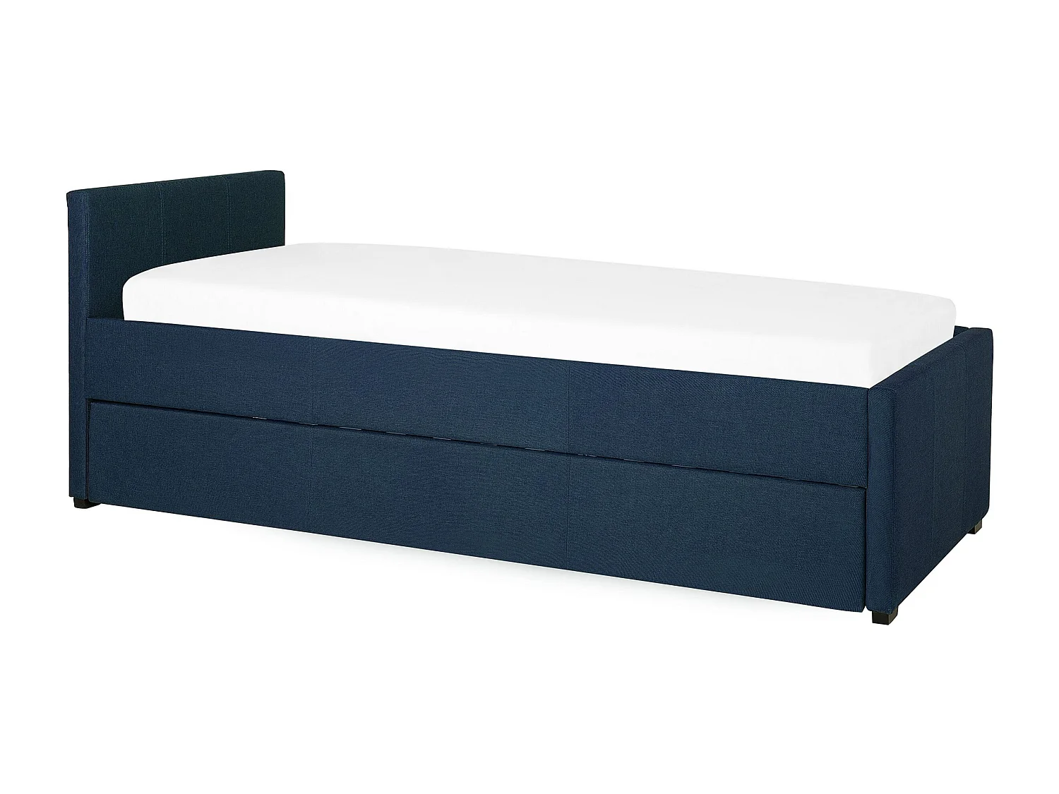 Cama gavetão Tecido MARMANDE 80 x 200 cm Azul marinho