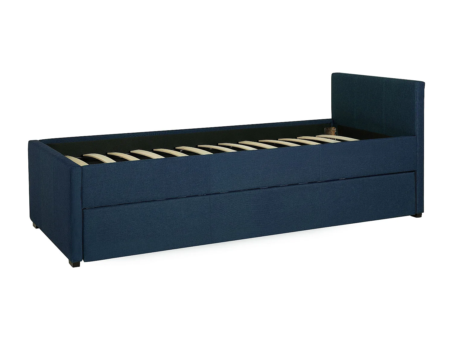 Cama gavetão Tecido MARMANDE 80 x 200 cm Azul marinho