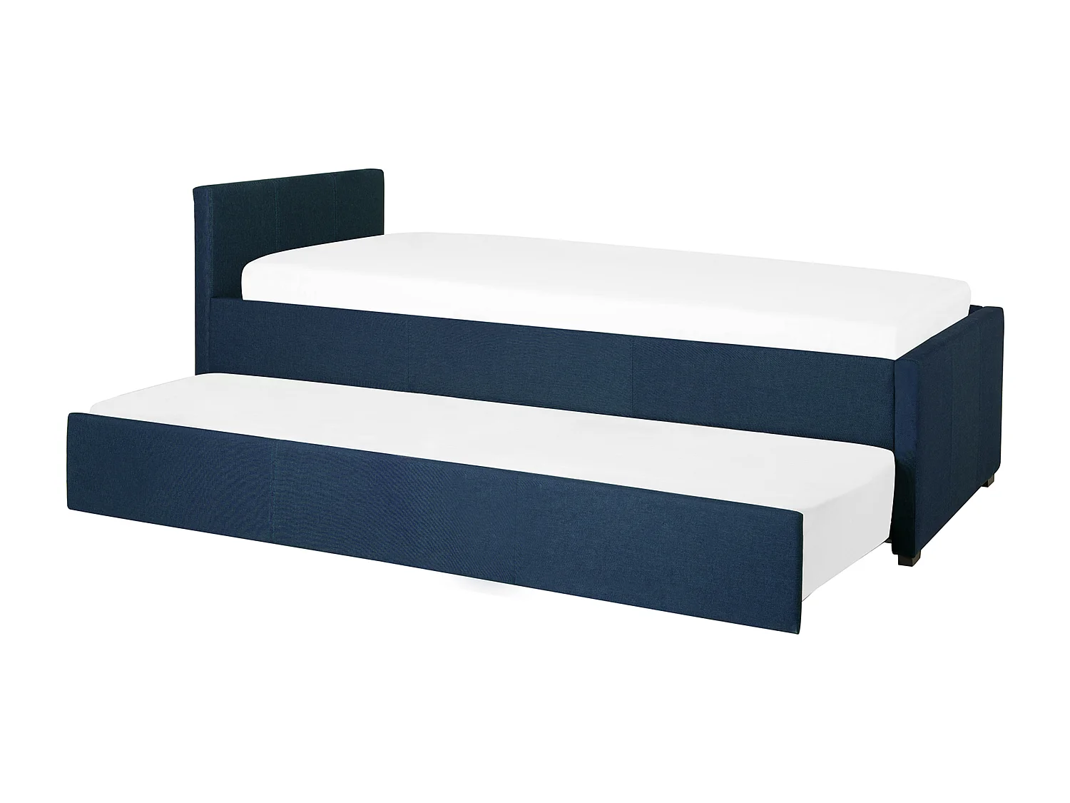 Lit gigogne Tissu MARMANDE 80 x 200 cm Bleu marine