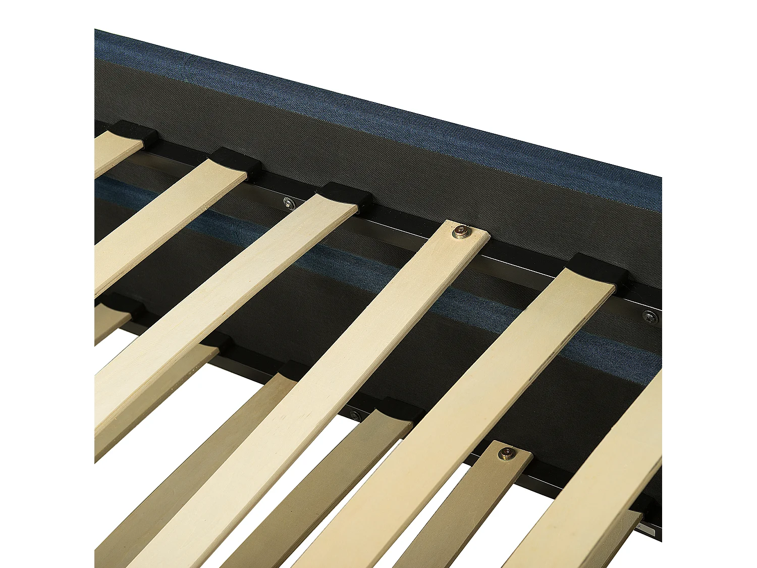 Lit gigogne Tissu MARMANDE 80 x 200 cm Bleu marine